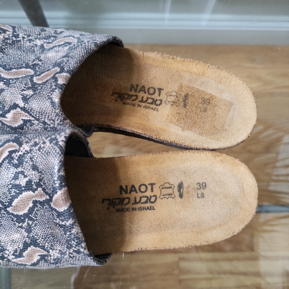 Naot Epanema Slide Sandals Python Print 39/8 - Picture 8 of 9